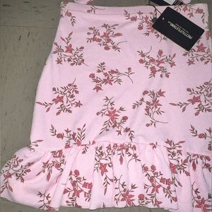 CD 25 Forest Floral Print Skirt Pants Light Pink Polyester main image 1